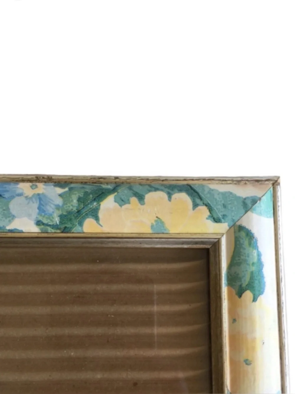 NATIONAL Vintage Floral Picture Frame Cottagecore Shabby Chic  Botanical Gold
